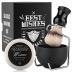 Wismee Men's Shaving Brush Set Boar Bristle Hair Shaving Brush, Stainless Steel Shaving Bowl & Stand, 3.5Oz Shaving Soap Wet Shaving Cleaning Tool Birthday Father Day Gifts for Him Men