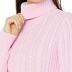 Amazon Essentials Women's Fisherman Cable Turtleneck Sweater (Available in Plus Size), Light Pink, Medium