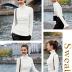 v28 Women Stretchable Turtleneck Knit Long Sleeve Slim Fit Sweater (S,White)