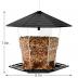 Jealoeur Bird Feeders for Outdoors Hanging Bird Feeder Wild Bird Seed, Black