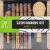 Soeos Beginner Sushi Making Kit, Sushi Making Kit for Beginners with 2 Sushi Rolling Mats, 5 Pairs Chopsticks, 1 Paddle, 1 Spreader, 1 Cotton Bag, Sushi Making Kit Gift Set, Sushi Maker Kit