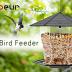 Jealoeur Bird Feeders for Outdoors Hanging Bird Feeder Wild Bird Seed, Black