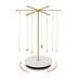 Poyilooo Necklace Holder Jewelry Stand, Rotating Necklace Holder Organizer with 48 Hooks for Necklace Earring Keychains Bracelet Display Stand, Metal Necklace Tree Stand -Christmas Gifts (Gold)