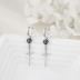 Sword Hoop Earrings 925 Sterling Silver Sword Drop Earrings Rose Flower Dangle Earrings Sword Jewelry Gift for Women Men