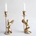 Mouse Reading Taper Candle Holders, Creative Animal Candlestick Holders, Centerpiece Table Decorative Candlelight, Dinner Metal Candle Stand, Home Decor…