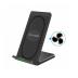 Wireless Charger 10W Fast Stand Compatible with Samsung Galaxy S22/Plus/Ultra, Detachable 2-Coils Charging Pad Slim