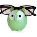 Dependable Industries inc. Essentials Owl Glasses & Sunglasses Holder Stand - Eyeglass Display Rack, Smartphone Dock, Nice Random Color Shipped