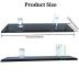 JVNZAM Acrylic Knife Display Stand Fixed Blade Knife Collection Decorative Sword Stand Display Stand Holder for Single Knife Rustic Cabin Home Decor (Transparent )