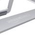 Amazon Basics Aluminum Portable Foldable Height Adjustable Support Stand for Laptops up to 15", Silver