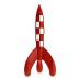 Moulinsart 17cm Moon Drakete PVC/ABS Red and White