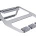 Amazon Basics Aluminum Portable Foldable Height Adjustable Support Stand for Laptops up to 15", Silver