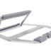 Amazon Basics Aluminum Portable Foldable Height Adjustable Support Stand for Laptops up to 15", Silver