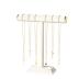 Adugay Necklace Holder Stand,Necklace Display For Selling,Jewelry Tree Rack Organizer For Girls,Necklace And Bracelet Hanger For Women,Hanging Necklace Storage Stand (Beige)