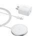 Anker MagGo 3-in-1 Charging Station, Qi2 Certified 15W MagSafe-Compatible Wireless Charger Stand, Foldable Charger for iPhone 15/14, AirPods, Apple Watch 9 (40W USB-C Charger Included) with Anker MagS