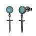 KoyeKei Black Sword Stud Earrings 925 Sterling Silver Turquoise Dagger Dangle Drop Earrings Punk Gothic Jewelry Christmas Gifts for Women Men