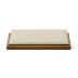 Oirlv Solid Wood Jewelry Display Stand Necklace Pendant Earring Showcase Organizer Triangular Plane Display(Creamy-white)