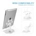 XIYIASUN Cat Paw Acrylic Tablet Stand for Desk,Multi-Angle Adjustable Clear Tablet Holde，360° Rotating Mobile Tablet Stand for Desk Home Office, Compatible