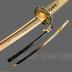 Handmade Gold Blade Japanese Samurai Sword Hand Etching engrave Gold Dragon Katana Full Tang Sharp Can Cut Bamboo Trees (Gold Dragon Katana)