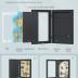 SONGMICS Kids Artwork Frame Changeable, A4, 8.5x11 Art Picture Frame Display for Room Decor, Each Storage up to 150 Drawings, with Mat, Stickers, Non-Trace Nails, MDF, Glass, Ash Black
