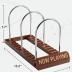 BS-VOG Now Playing Vinyl Record Stand, 50 LP Vinyl Record Storage with Non-slip Grooves, Wood Now Spinning Vinyl Record Holder for Albums Magazine Rack Magazine Organizer Record Display, Gift Package