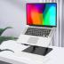 Gogoonike Adjustable Laptop Stand for Desk, Metal Foldable Laptop Riser, Portable Laptop Holder Mount, Ventilated Cooling Computer Notebook Stand Compatible with 10-15.6” Laptops