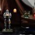 HDMbigmi King's Guard Standup Knight Candlestick Holders Resin TeaLight Holder Warrior Mobile Phone Stand Pen Holder Candle Holder for Restaurant, Altar, Home Table(Blue)