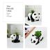 AASHDP Cute Animal Succulent Pots Bulk, Small Animal Succulent Planters for Indoor Plants, Mini Panda Flower Ceramic Pots Set of 3