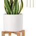 ARTORA Small Wood Plant Stand, Mid Century Modern Succulents Plant Pot Holder Decorative Planter Stand for Small Indoor Plants (Natural)