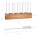 Renmxj Plant Propagation Station, Plant Terrarium with Wooden Stand, Plant Pots for Hydroponics, Small Birthday Gardening Gifts for Women Mom Plant Lovers Unique - 5 Glass Test Tubes Vases