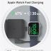 Anker MagGo 3-in-1 Charging Station, Qi2 Certified 15W MagSafe-Compatible Wireless Charger Stand, Foldable Charger for iPhone 15/14, AirPods, Apple Watch 9 (40W USB-C Charger Included) with Anker MagS