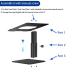 BESIGN LSX6N Laptop Stand, Ergonomic Adjustable Notebook Riser Holder, Computer Stand Compatible with Air, Pro, Dell, HP, Lenovo More 10-15.6" Laptops, Black