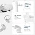 TNP VR Headset Stand for Oculus Quest 2 Holder Touch Controller Display Stand Docking Station White, Meta Quest 2/ Quest/Rift/Rift S/Samsung Odyssey VR Stand/Valve Index/HTC Vive/Valve Index