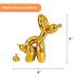 Pooping Dog Sculpture Gold, Fun for Pet Lovers, Christmas, Aesthetic Decorative Balloon Dog Statue, Small Animal Figurine for Coffee Table, Bookshelf, Home Decor (Gold)