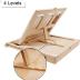 LUCYCAZ Art Easel for Painting, Tabletop Painting Easel Set for Kids, Pine-Wood Portable Easel Stand for Artists with Canvas, Acrylic Paints, Brushes, Palette and Palette Knives