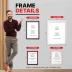 Dynamic Frames Li’l Davinci Art Cabinet, Stores up to 50 Pieces of 8.5 x 11 inch Art, Outer Wooden Frame Dimensions 11.75 x 14.75 inches, Changeable Kids Art Frame, Front Opening, Black