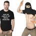 Crazy Dog Mens Ask Me About My Ninja Disguise T Shirt Funny Flip Costume Humor Tee Novelty Shirts for Men with Gag for Guys Black M