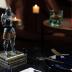 HDMbigmi King's Guard Standup Knight Candlestick Holders Resin TeaLight Holder Warrior Mobile Phone Stand Pen Holder Candle Holder for Restaurant, Altar, Home Table(Blue)