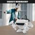 Dollox VR Stand, VR Headset Stand VR Display Holder Storage Virtual Reality Headset Desktop Display Stand for Oculus Quest 2, Quest, Rift, Rift S, Valve Index Headsets & Touch Controllers(White)