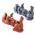 dgudgu 2 Dog Ring Holder for Jewelry Animal Ring Stand Engagement Ring and Wedding Ring Display Holder Stand God Lover Gift For Women