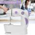 Mini Sewing Machine,Portable Sewing Machine for Beginners Adult Kids, 2-Thread 2-Speed 2-Switches Electric Crafting Mending Machine Travel Automatic Sewing Machine