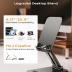 LISEN Tablet Stand for iPad Stand Holder Desk, Foldable iPad Pro Holder Portable Monitor Stand Travel Accessories, Home Office Desk Accessories for Men Gifts 2024 iPad Tab Kindle iPhone 4-15.9" Black