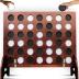 SWOOC Games - Giant Four in a Row (All Weather) with Carrying Case & 60% Quieter Design - Giant Connect - 4 Game - Giant Outdoor Games - Yard Games for Kids and Adults - Backyard Games - Giant Games