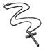 M MOOHAM Cross Necklace for Boys Men, Gifts for Teen Teenage Boys, Black Stainless Steel Cross Pendant Necklace for Men Box Chain 20 Inch