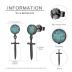KoyeKei Black Sword Stud Earrings 925 Sterling Silver Turquoise Dagger Dangle Drop Earrings Punk Gothic Jewelry Christmas Gifts for Women Men