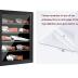 LIUYALO Knife Display Case 5 Rows Pocket Knife Display Cases for Collections Stand Military Folding Knife Shadow Box Wall Cabinet with UV Protection Acrylic Lockable, Black