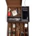 Mens Watch Box Leather Valet Tray - Bedside Table Organizer, Men's Jewelry Box, Watch Case for Men with Large Smartphone Charging Station - Jewelry Box for Men with Valet Box and Nightstand Organizer