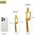 Prettidecor Gold Home Decor Thinker Statue Accents, Set of 3 Thinker Sculptures Office Decor Modern Abstract Resin Decoration on Shelf Table Desk for Living Room Office Bedroom (Small Gold)