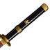 Sword fort Roronoa Zoro Swords Real Steel Handmade Katana Japanese Anime Cosplay Sword, Yama Enma Arashi Sword-Black