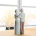 Hensonever Loving Elderly Couple Figurines, Wedding Anniversary Statues for Home Decoration, Sculpted Hand-Painted Figures Gifts to Parents Grandparents