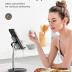 LISEN Cell Phone Stand Adjustable Phone Holer for Desk, Computer Office Desk Accessories for iPhone 16 Holder Women Kitchen Essentials Fits All Mobile Phones Switch Kindle iPads Tablet 4-10in